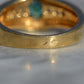 Heavy Glam French Emerald Ring