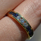 Sapphire and Diamond Half Eternity