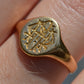 Fancy Antique Monogram Signet MRH