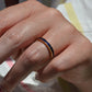 Velvety Synthetic Sapphire Eternity Band