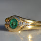 Heavy Glam French Emerald Ring