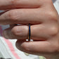 Velvety Synthetic Sapphire Eternity Band