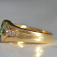 Heavy Glam French Emerald Ring