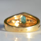 Heavy Glam French Emerald Ring