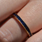 Velvety Synthetic Sapphire Eternity Band