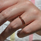 Slim Synthetic Ruby Eternity Band
