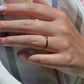 Slim Synthetic Ruby Eternity Band