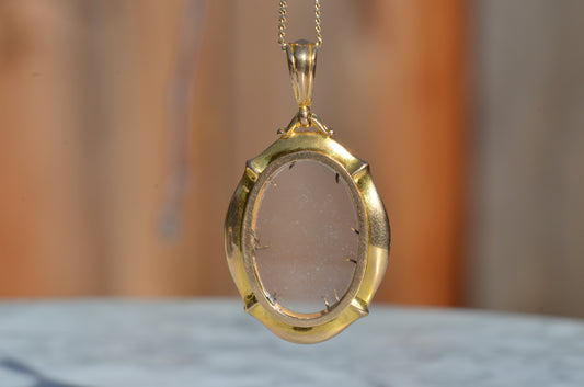 Warm Antique Glass Locket