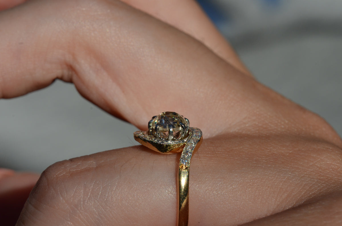 Dynamic Antique French Tourbillon Ring