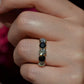 Dazzling Sapphire and Diamond Five Stone Band