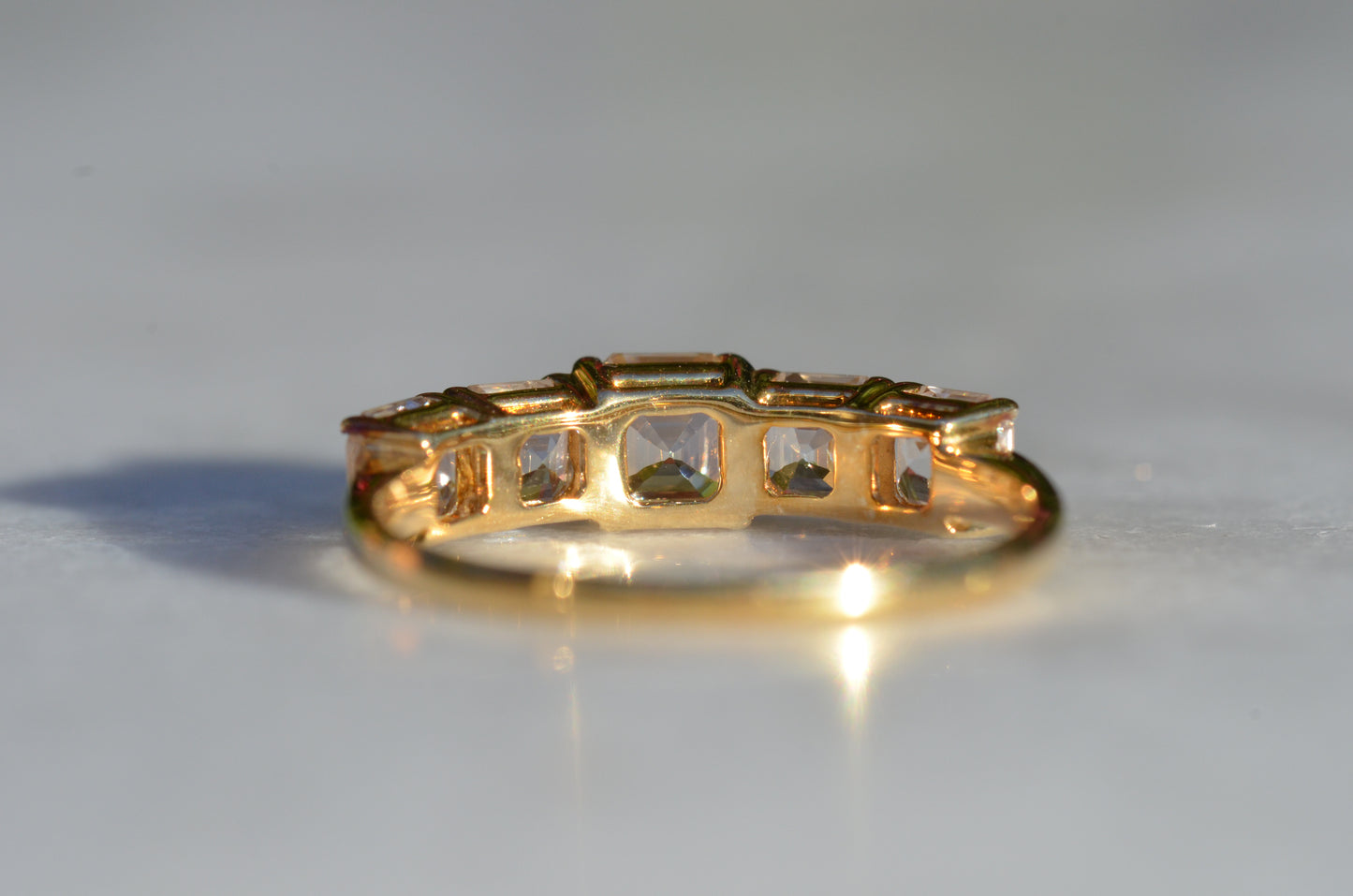 Chic Estate Zircon Five Stone Band