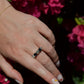 Dazzling Sapphire and Diamond Five Stone Band
