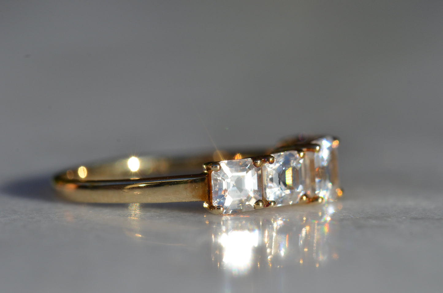 Chic Estate Zircon Five Stone Band