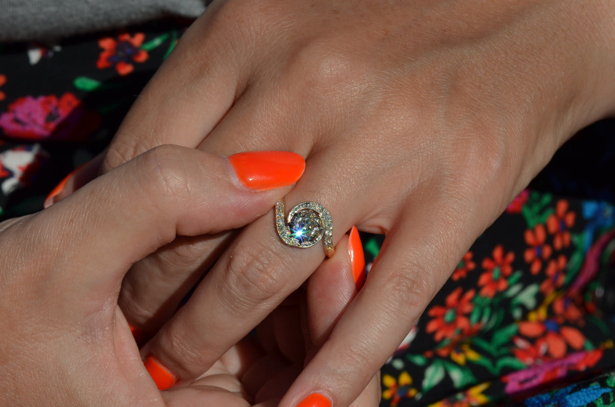 Dynamic Antique French Tourbillon Ring