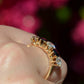 Dazzling Sapphire and Diamond Five Stone Band