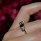 Dazzling Sapphire and Diamond Five Stone Band