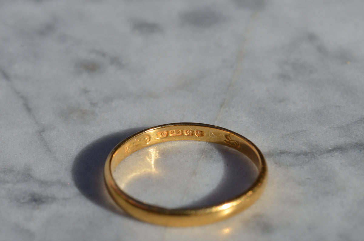 Classic Midcentury 22k Band 1955 Size 10.5