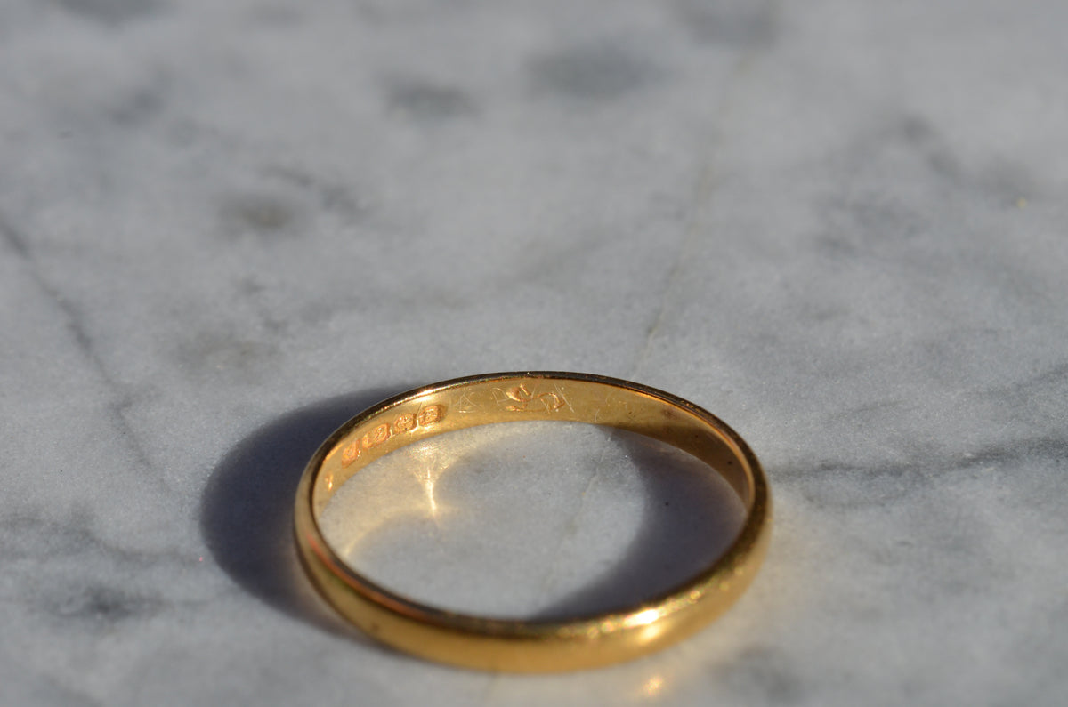 Classic Midcentury 22k Band 1955 Size 10.5