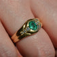 Heavy Glam French Emerald Ring
