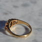 Velvety Edwardian Sapphire Navette Ring
