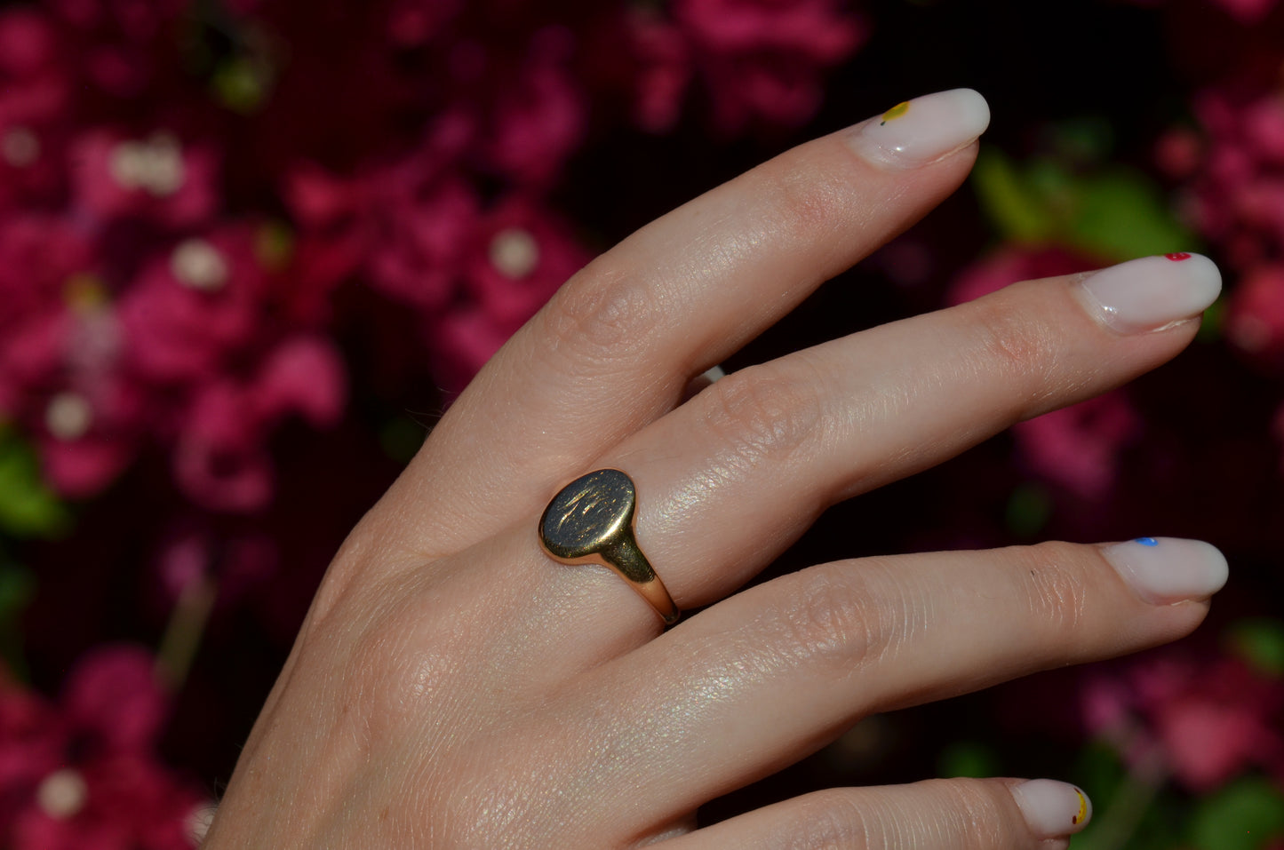 Smooth Antique Signet Ring KG