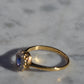 Rich Antique Sapphire Daisy Ring