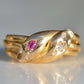 Romantic Victorian Twin Snakes Ring