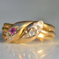 Romantic Victorian Twin Snakes Ring