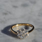 Elegant Vintage Diamond Daisy Ring