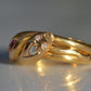 Romantic Victorian Twin Snakes Ring