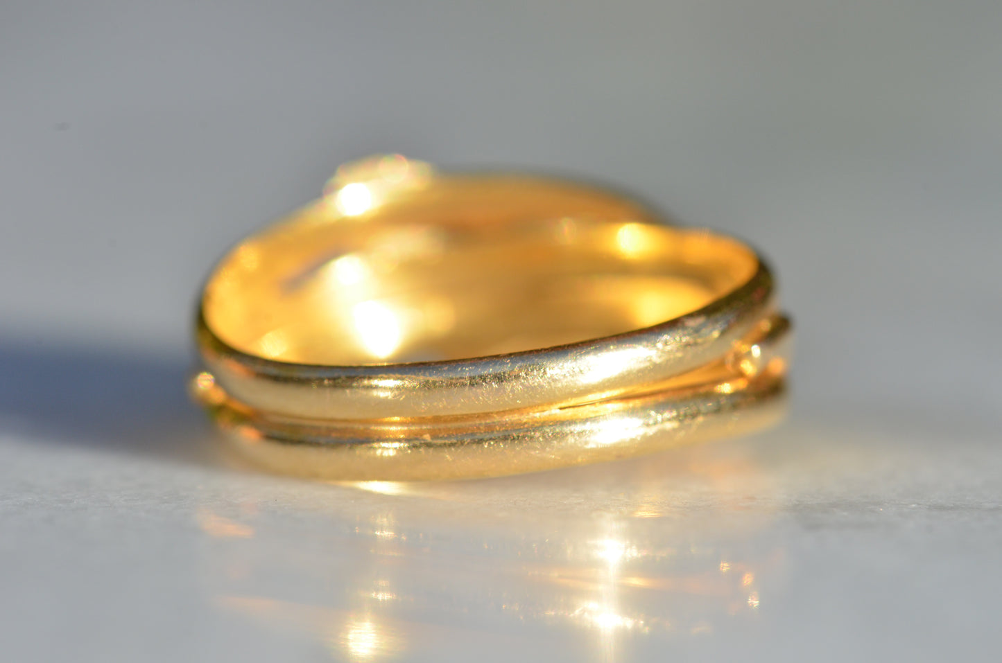 Romantic Victorian Twin Snakes Ring