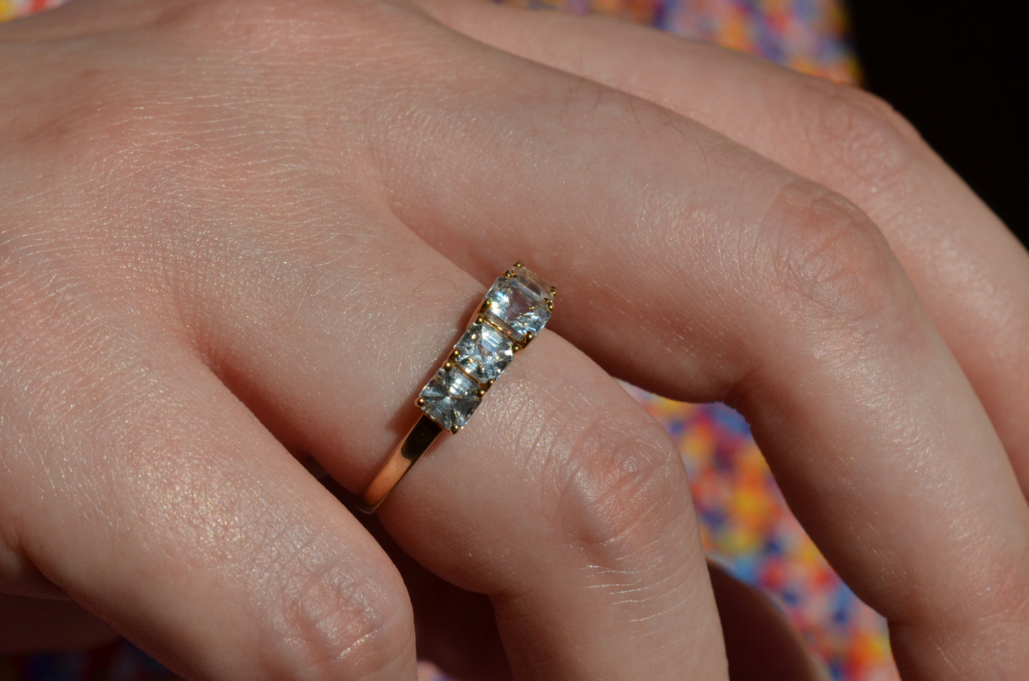 Chic Estate Zircon Five Stone Band