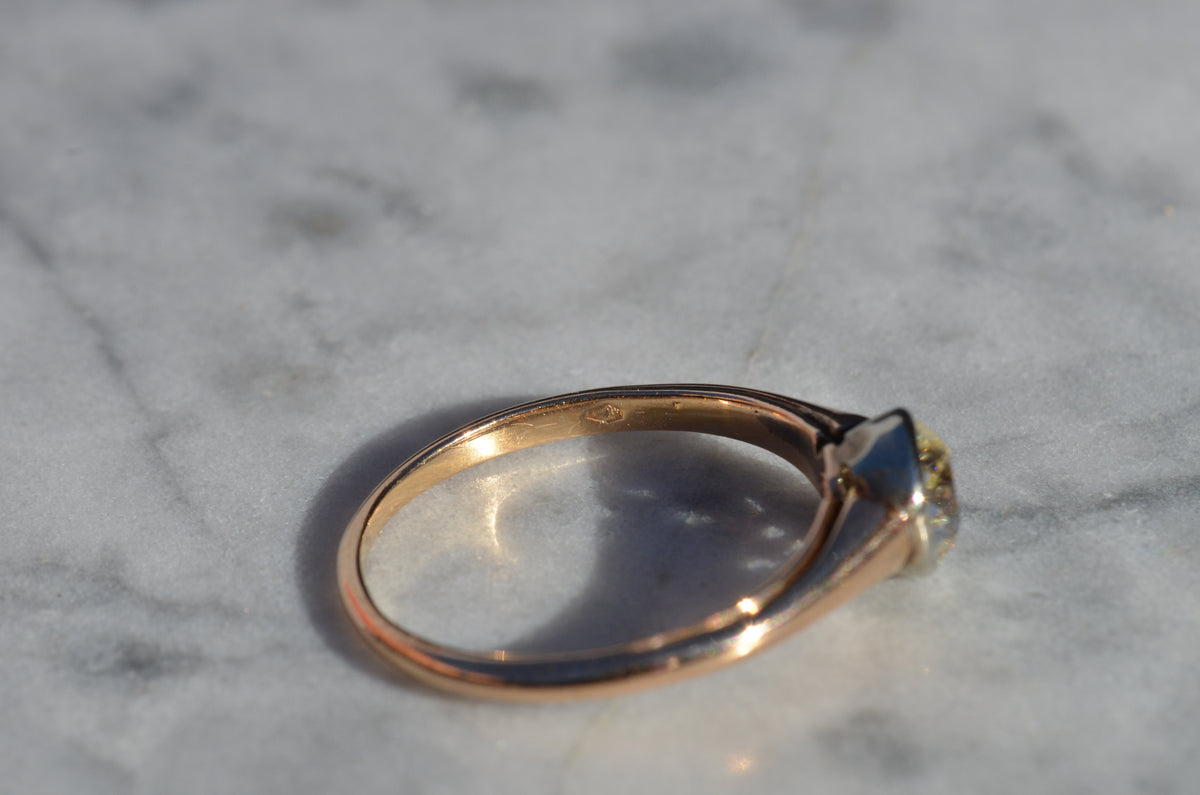 Vibrant Antique Austrian OEC Solitaire