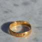 Warm Antique Floral 22k Band