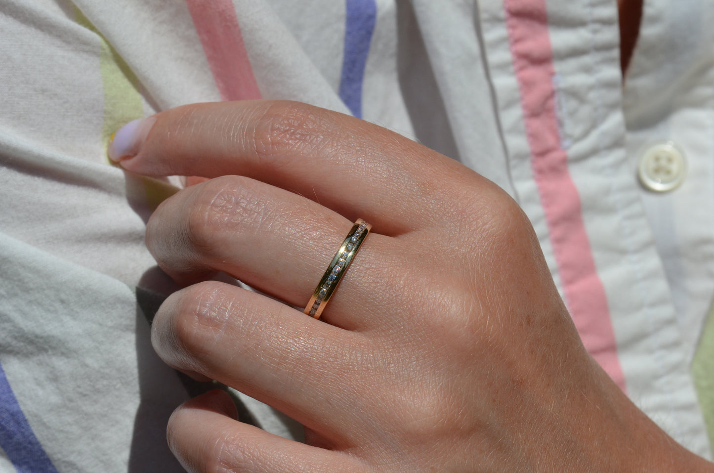 Scintillating Channel Full Eternity Band