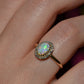 Dazzling Antique French Opal Halo
