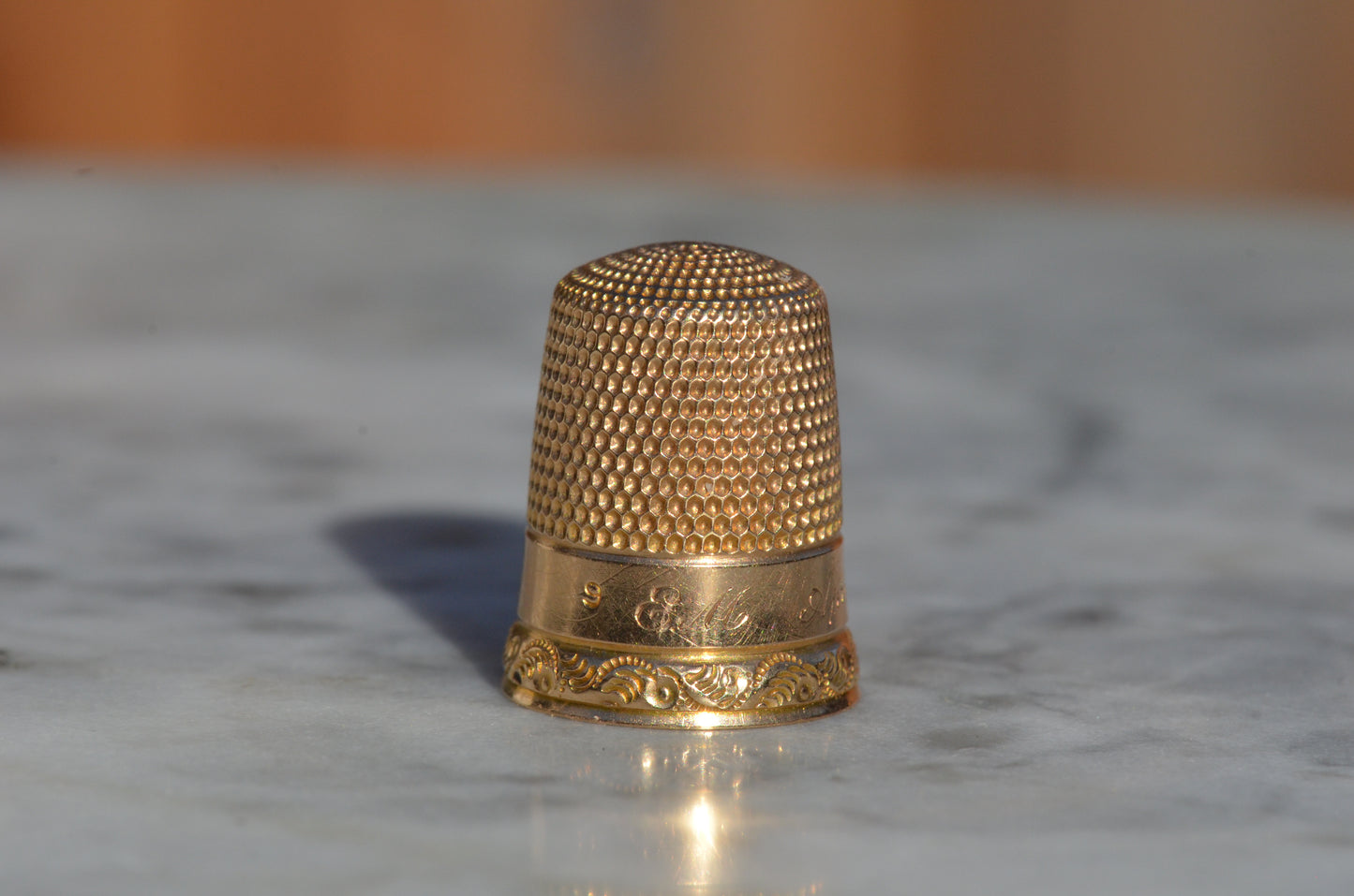 Precious Antique Gold Thimble