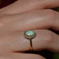 Dazzling Antique French Opal Halo