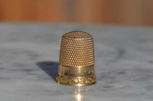 Precious Antique Gold Thimble