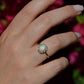 Dazzling Antique French Opal Halo