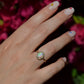 Dazzling Antique French Opal Halo