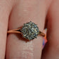 Scintillating Vintage Old Euro Cluster Ring