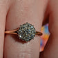 Scintillating Vintage Old Euro Cluster Ring
