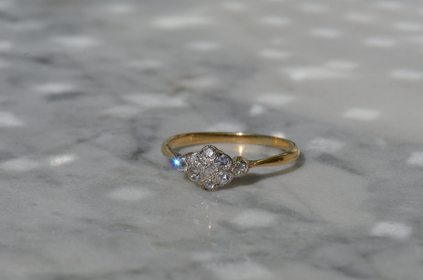 Darling Diamond Cluster Ring