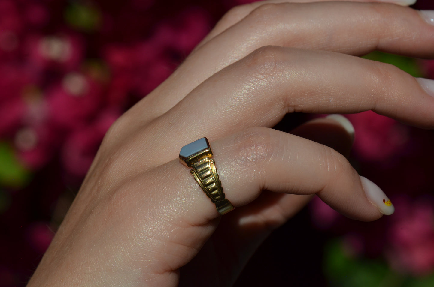 Antique Sardonyx Signet Ring