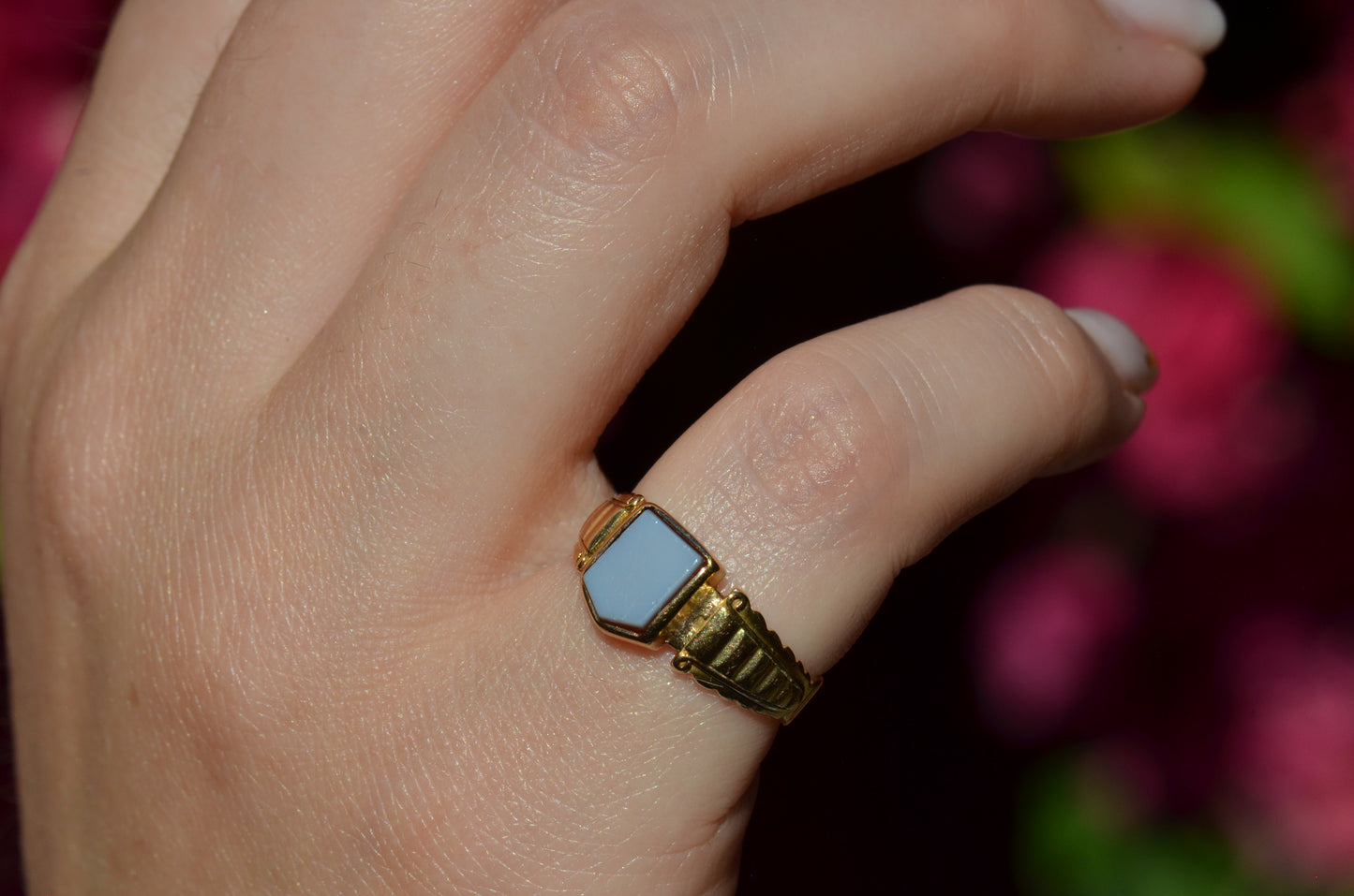 Antique Sardonyx Signet Ring