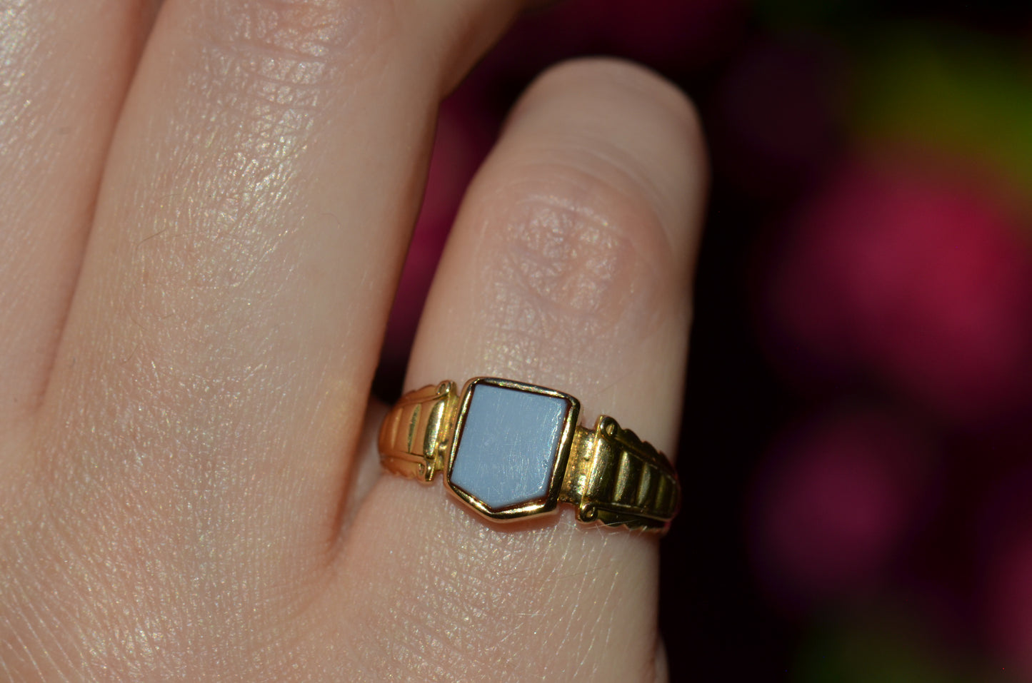 Antique Sardonyx Signet Ring