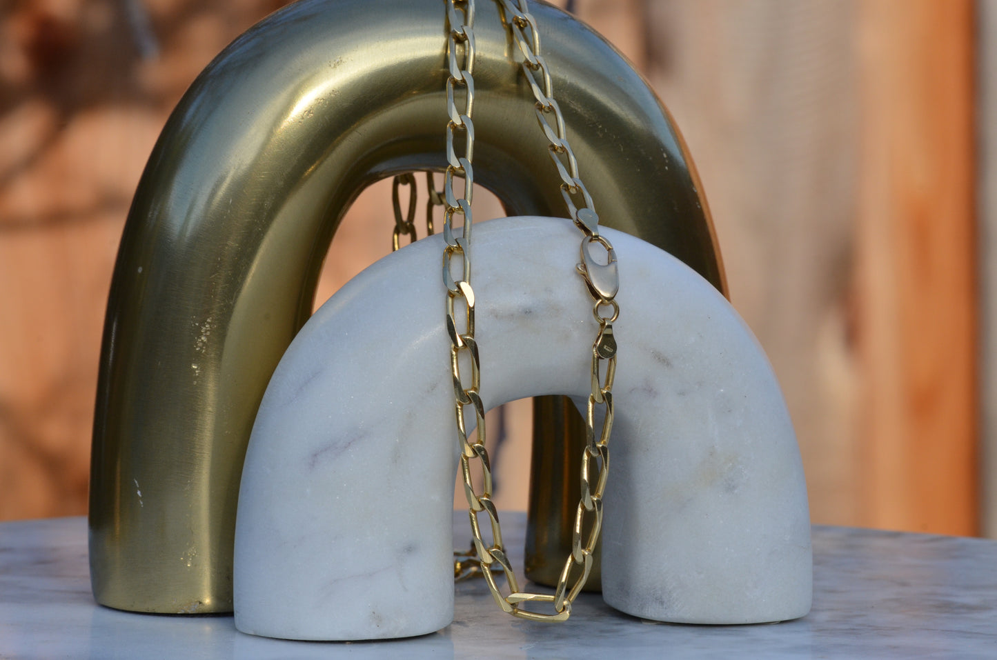 Heavy Vintage Open Curb Necklace