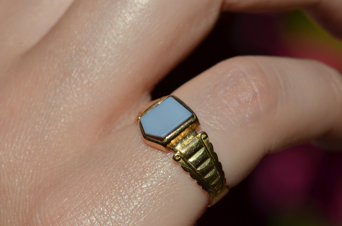 Antique Sardonyx Signet Ring