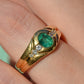 Heavy Glam French Emerald Ring
